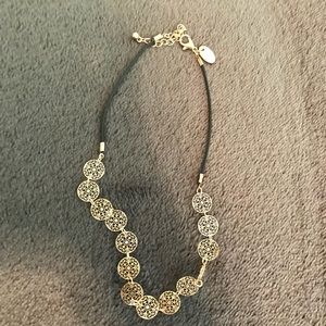 Black and gold choker